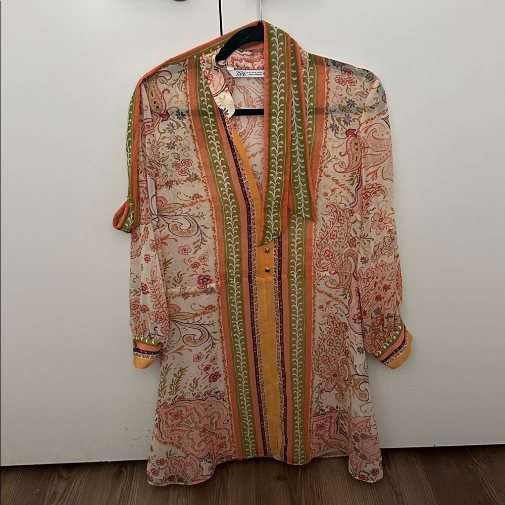 Zara Multicolor Patterned Blouse